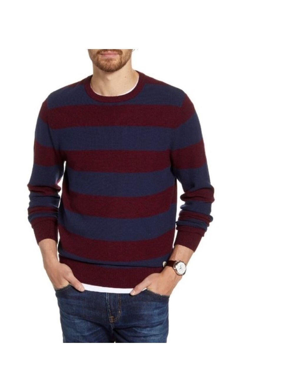 1901 Stripe Crewneck Sweater